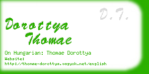 dorottya thomae business card